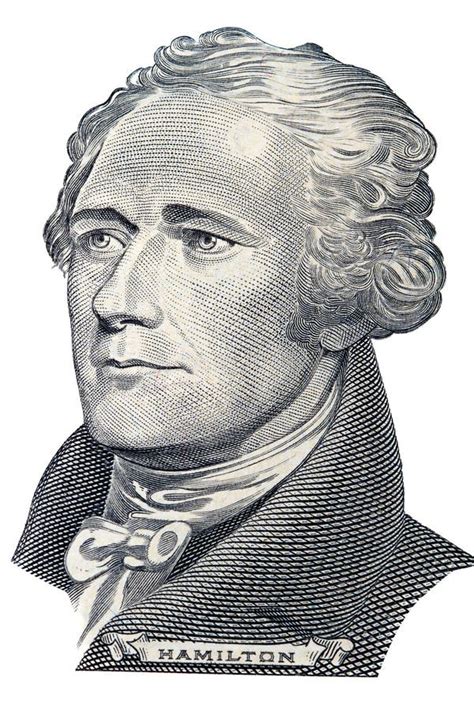 Alexander Hamilton Portrait Stock Photo - Image of engraved, closeup ...