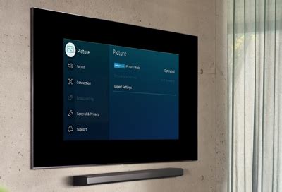 Access menu settings on your Samsung TV or projector