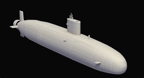 Trafalgar Class Submarine 3D Model $199 - .max .3dm .3ds .dxf .fbx .flt ...