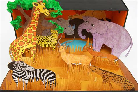 Giraffe Habitat Diorama