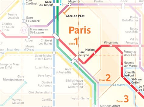 Zone 1 2 Paris Metro Map - United States Map