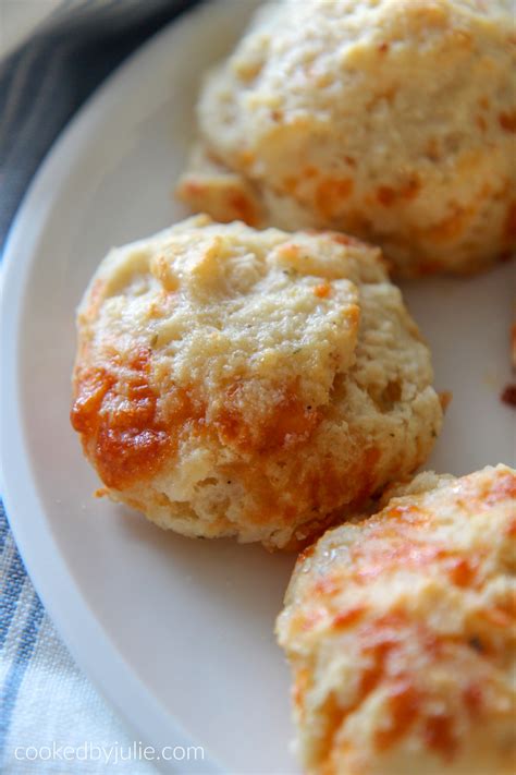 Cheese Garlic Biscuits Recipe (Video) - Cooked by Julie