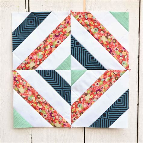 Floral Scrap Quilt Block Pattern | FaveQuilts.com