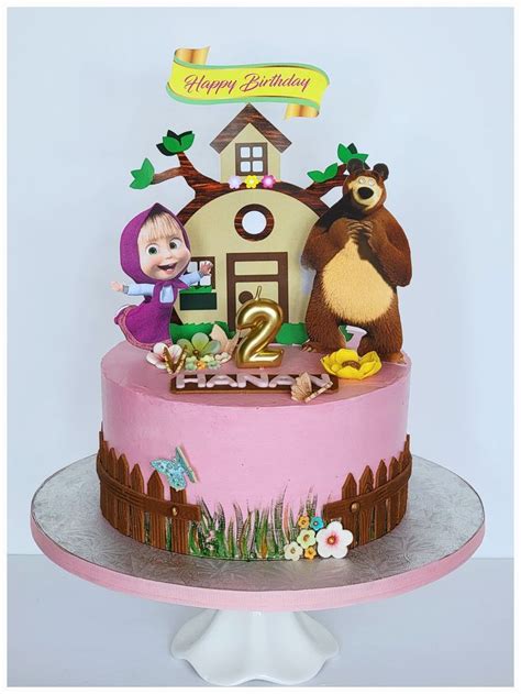 Masha And Bear Cake! | Bolo masha e urso, Festa masha e o urso, Marsha ...