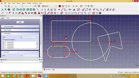 how to drawing 2d by freecad - YouTube