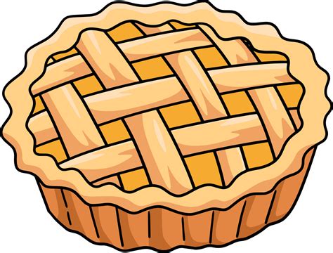 Apple Pie Food Cartoon Colored Clipart 8944256 Vector Art at Vecteezy