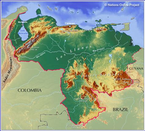 Political Map of Venezuela - Nations Online Project