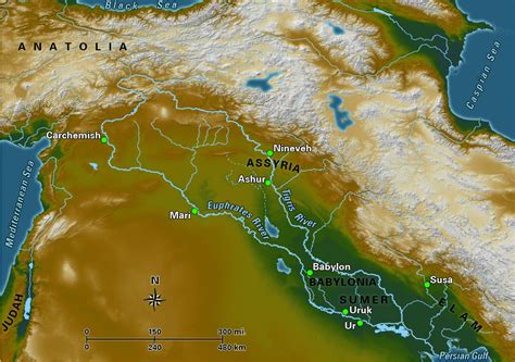 Sumer Map Mesopotamia