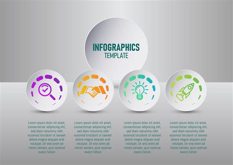 The vector of colorful infographics template for your business planning ...