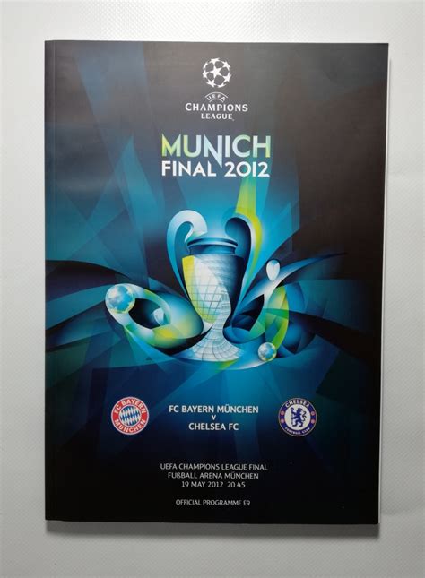 2012 Champions League Final Bayern Munich vs Chelsea football programme ...