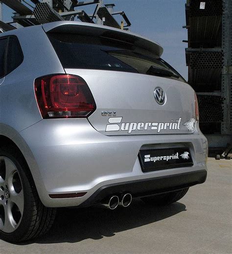 Performance sport exhaust for VW POLO 6R GTI, VW POLO 6R GTI 1.4 TSI 3d ...