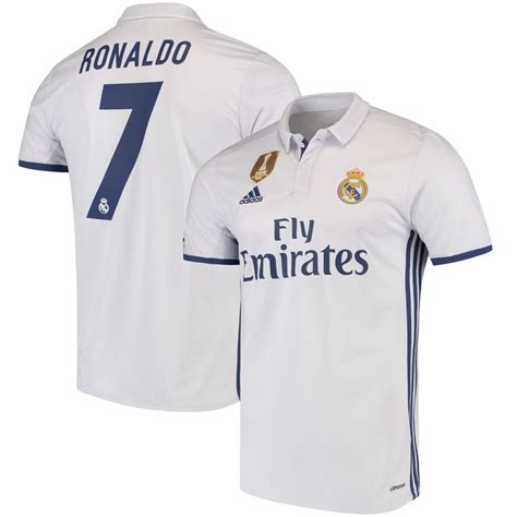 Cristiano Ronaldo Real Madrid adidas 2016/17 Home Replica Jersey ...