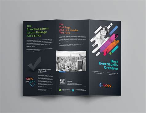 Colorful Professional Tri-Fold Brochure Template | Trifold brochure ...