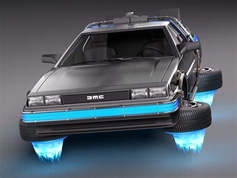 Back To The Future Delorean Episode 2 Future 3D Model MAX OBJ 3DS FBX ...