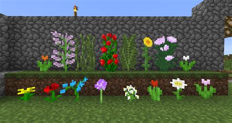 My custom flowers for the 1.7 snapshot! (128 x 128) : Minecraft