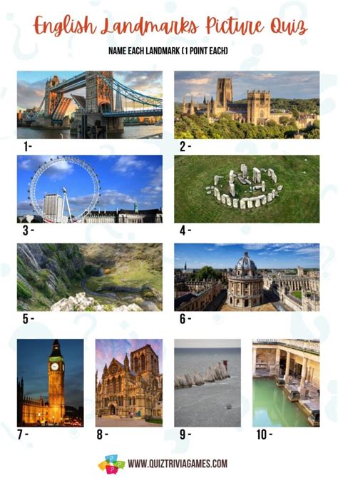 15 Free Printable UK Picture Quiz Rounds - Quiz Trivia Games