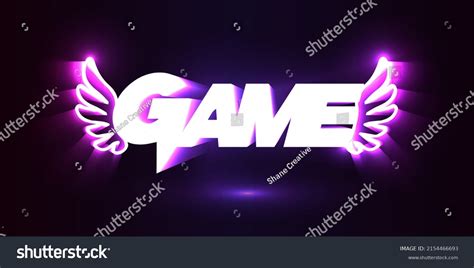 Neon 3d Gaming Logo Vector Neon Stock Vector (Royalty Free) 2154466693 ...