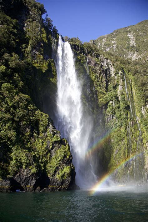 Waterfall at Milford Sound | Beautiful waterfalls, Waterfall, Milford sound