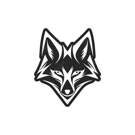 Premium Vector | A sleek fox logo in black and white perfect for your ...