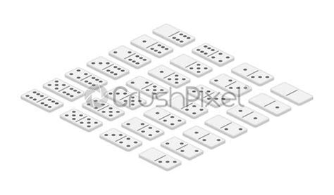 Domino game full set game graphic element Vector stock illustration ...