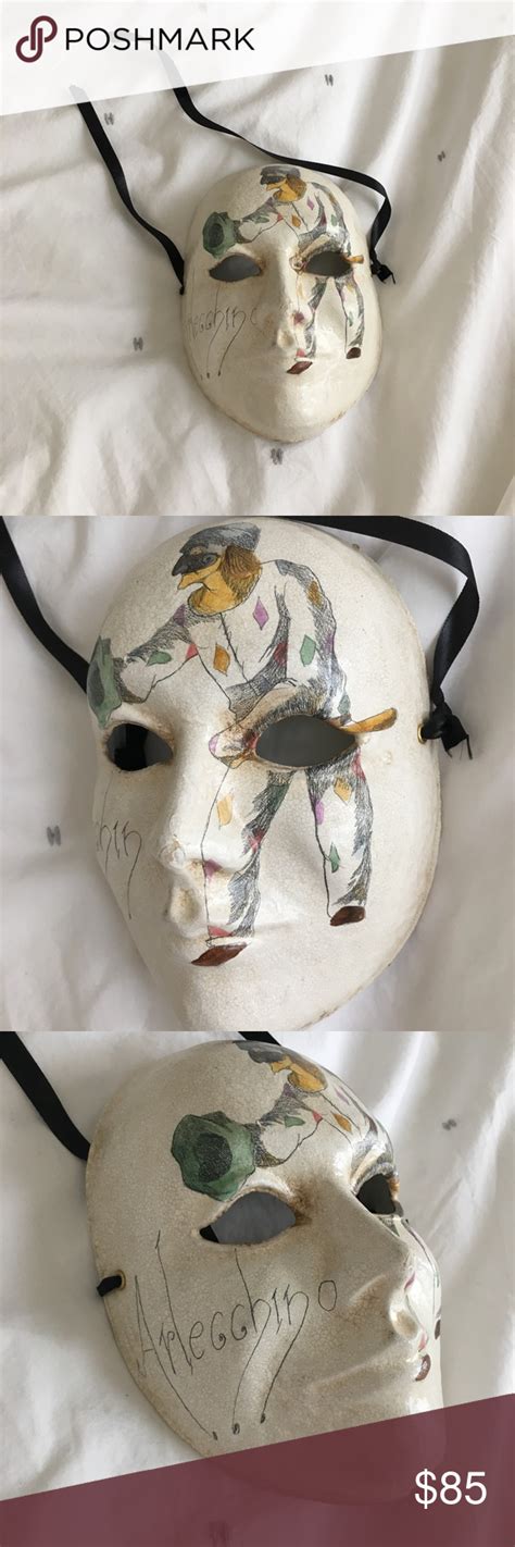 One of a Kind Handmade Arlecchino Mask from Venice | Mask, Handmade ...