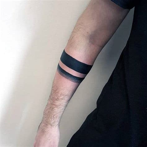 50 Forearm Band Tattoos For Men - Masculine Design Ideas