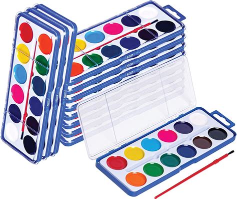 Neliblu Washable Watercolor Paint Set for Kids - Paintbrush Included ...