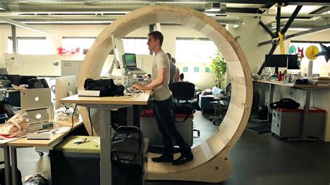 Giant Hamster Wheel + Standing Desk - HIGH T3CH