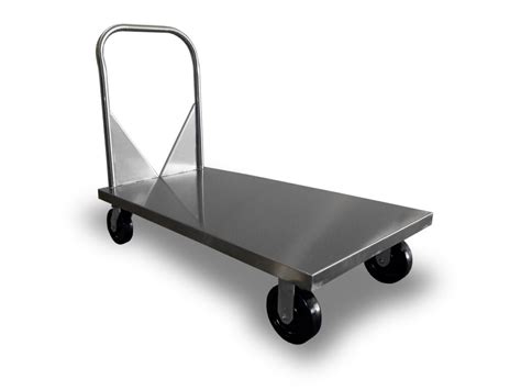 Elite Series Stainless Steel Flat Bed Utility Cart | ELA Enterprises