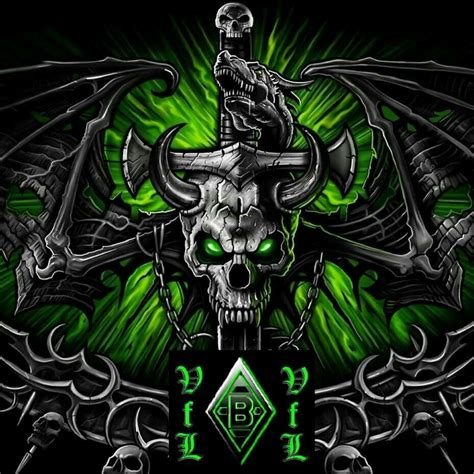 Pin by Jörg Terbrüggen on Borussia | Skull wallpaper, Skull artwork, Hd ...