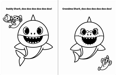 Daddy Shark Coloring Pages - coloring pages