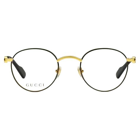 Gucci - Round Frame Optical Glasses - Gold Black - Gucci Eyewear - Avvenice