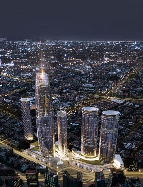 MEXICO CITY | Reforma Colon | 309m | 4 x 200m | ~70 fl | 4 x ~45 fl ...