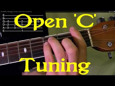 Open 'C' Tuning Guitar Lesson - YouTube