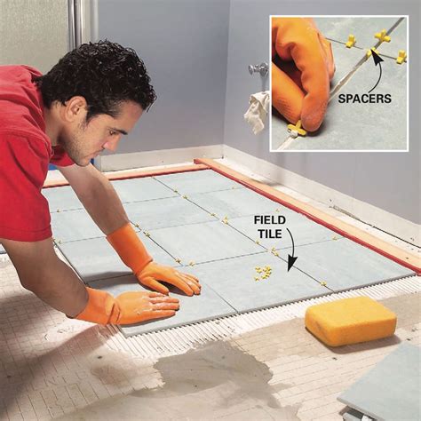 Installing Ceramic Tile Floor In Bathroom - How to Lay Tile: Install a ...