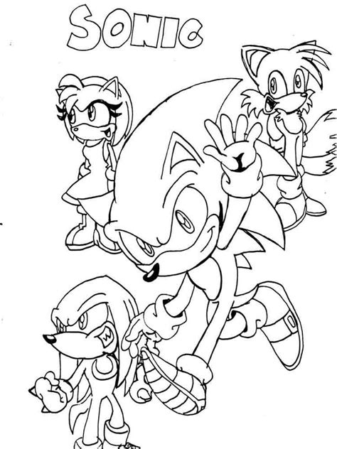 Sonic And Friends Coloring Pages at GetDrawings | Free download