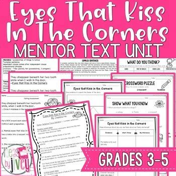 Eyes That Kiss in the Corners Mentor Text Digital & Print Unit | TpT