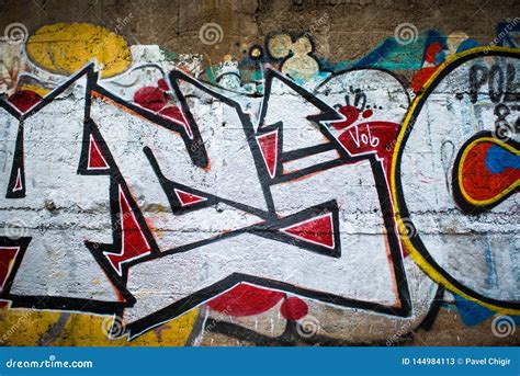 Graffiti is a Modern Street Art Stock Illustration - Illustration of ...