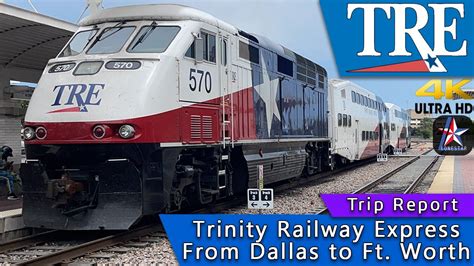 [4K] The Trinity Railway Express: an Excellent commuter Service in ...