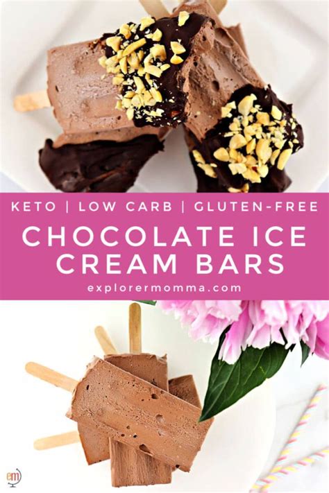 Keto Chocolate Ice Cream Bars | Explorer Momma