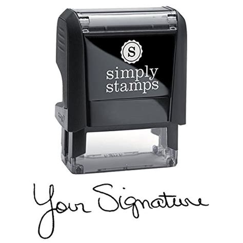 Custom Signature Stamp - Self Inking Personalized Signature Stamp - Buy ...