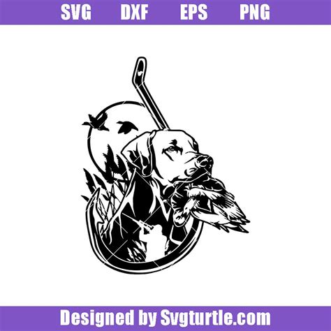 Duck Hunting Dog Svg, Clipart, Png, Dxf Logo By CrafterOks ...