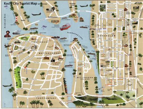 Travel Map of Kochi in Kerala