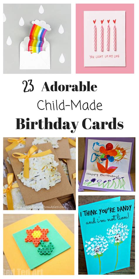 Homemade Birthday Cards for Kids to Create! - How Wee Learn