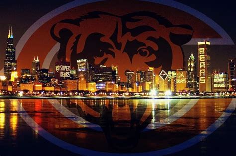 Chicago skyline...Da Bears | Chicago bears, Chicago sports, Chicago