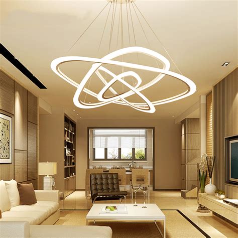 LED chandelier loft illumination nordic suspension luminaire home deco ...