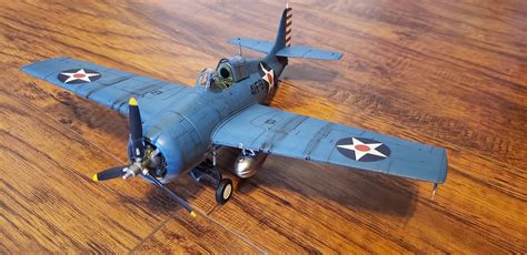 Grumman F4F-4 Wildcat Fighter Aircraft -- Plastic Model Airplane Kit ...