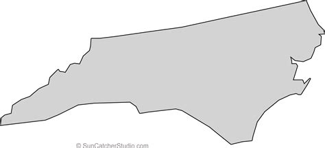 North Carolina Outline Vector at Vectorified.com | Collection of North ...