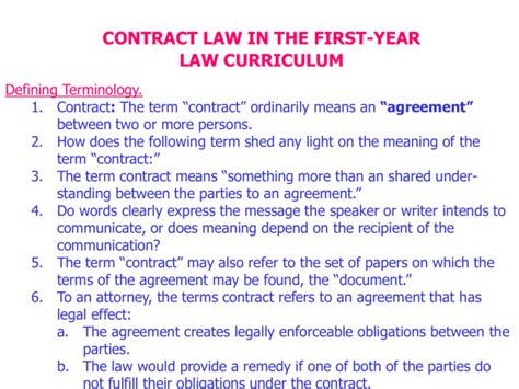 contract theory - UMKC School of Law