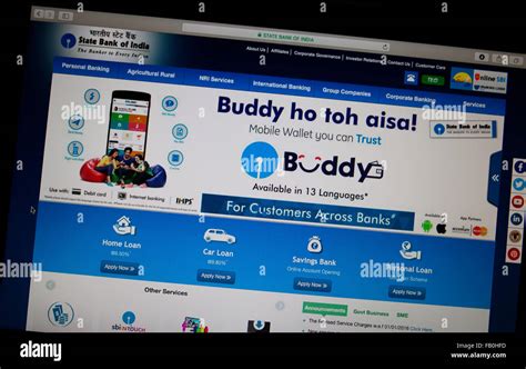 State Bank of India Online Banking Stock Photo - Alamy